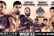 WSOF 33 aangevuld met twee nieuwe gevechten (incl. titelgevecht)