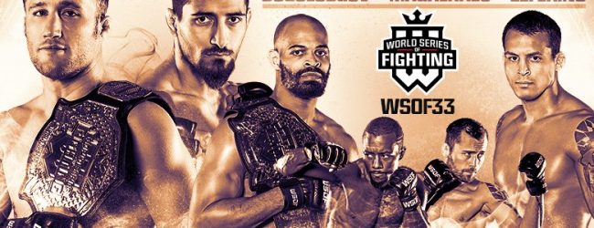 WSOF 33 aangevuld met twee nieuwe gevechten (incl. titelgevecht)