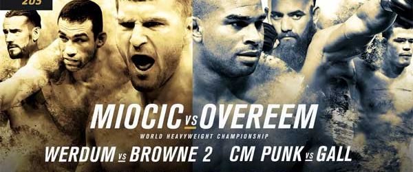 UFC 203 : Miocic vs. Overeem : Complete Card + Nederlandse Tijden