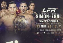 Ricky Simon verdedigt Bantamweight titel tegen Vinicius Zani tijdens LFA 36