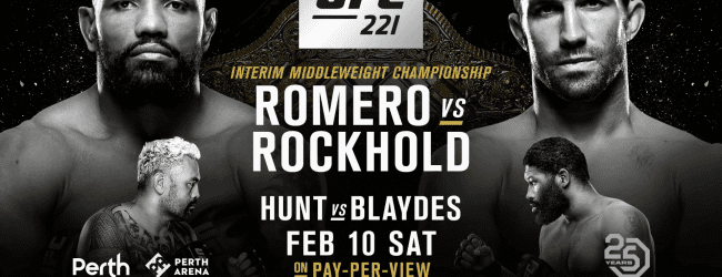 Uitslagen : UFC 221 Perth : Romero vs. Rockhold
