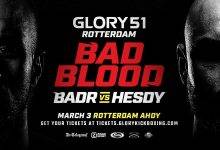 GLORY 51 Rotterdam: Live uitslagen