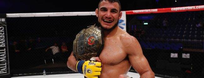 Cage Warriors Kampioen Nad Narimani pakt short notice gevecht tijdens UFC Londen