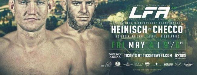 Ian Heinisch treft Gabriel Checco voor Interim Middleweight titel tijdens LFA 39