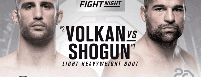 Volkan Oezdemir vs. ”Shogun” Rua officieel voor UFC Santiago