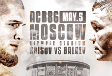 ACB komt met vier titelgevechten op ACB 86 card in Moskou