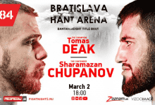 Uitslagen : Fight Nights Global 84 : Deak vs. Chupanov