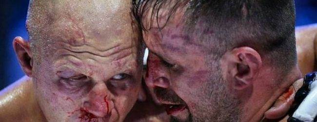 Fabio Maldonado en Diego Brandao op Fight Nights Global debuutshow in Brazilië