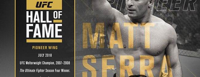Matt Serra komt in de UFC Hall of Fame (Pioneer Wing)