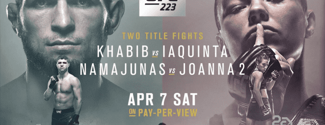 Uitslagen : UFC 223 : Khabib vs. Iaquinta