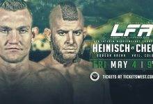 Uitslagen : LFA 39 : Heinisch vs. Checco