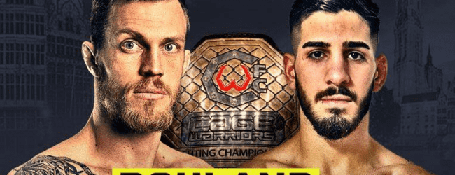 Main Event voor Bantamweight titel tussen Brian Bouland en Ilia Topuria in Antwerpen