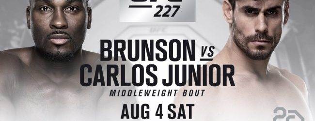 Derek Brunson en Antonio Carlos Junior ingeroosterd op UFC 227