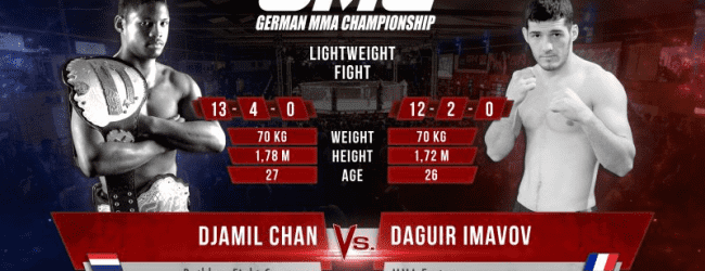 Nieuwe tegenstander voor Djamil Chan tijdens GMC 15 in Ulm