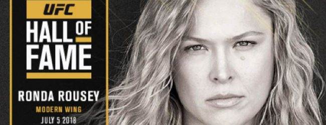 Ronda Rousey als eerste vrouw in UFC Hall of Fame (Moderne Wing)