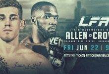 Uitslagen : LFA 43 : Allen vs. Crowe