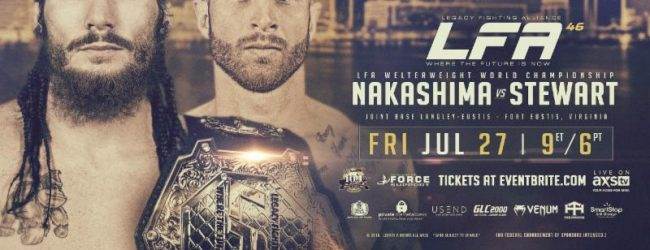 James Nakashima verdedigt titel tegen Kyle Stewart tijdens LFA 46