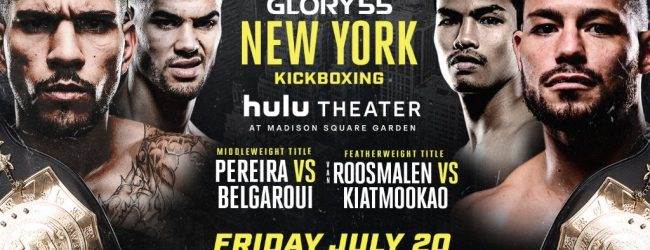 Volledige Fight Card GLORY 55 met onder anderen Massaro Glunder bekend gemaakt