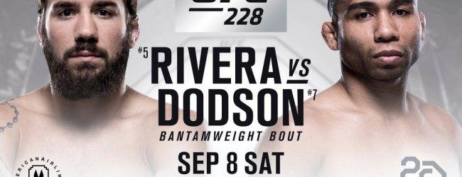 Bantamweights Jimmie Rivera & John Dodson treffen elkaar tijdens UFC 228