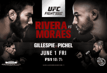 Uitslagen : UFN 131 Utica : Rivera vs. Moraes