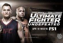 Tyler Diamond treft Bryce Mitchell tijdens de TUF 27 Finale in Las Vegas