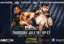 Uitslagen : PFL 2018 Regular Season : Event 4