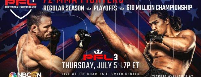 Uitslagen : PFL 2018 Regular Season : Event 3
