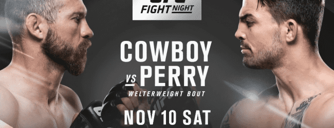 Welterweightclash tussen Donald Cerrone en Mike Perry tijdens UFC Denver