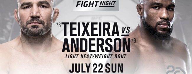 Corey Anderson pakt short notice partij tegen Glover Teixeira tijdens UFC Hamburg