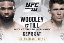 Tyron Woodley treft Darren Till in het Main Event van UFC 228 in Dallas