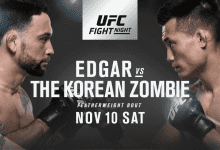 Frankie Edgar vs. Chan Sung Jung is het Main Event voor UFC Denver