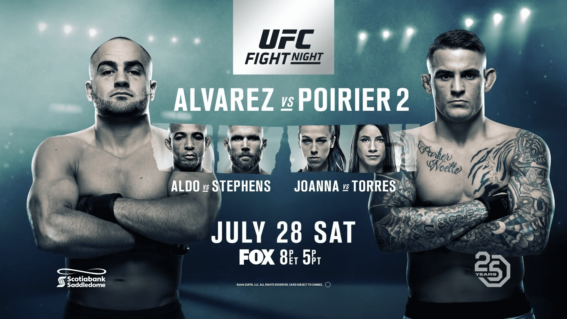 Uitslagen : UFC on FOX 30 Calgary : Alvarez vs. Poirier 2 MMA DNA1920 x 1080