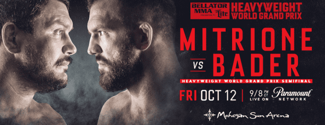 Matt Mitrione & Ryan Bader treffen elkaar in de Mohegan Sun Arena in Oktober