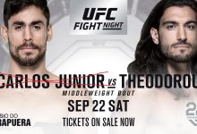 Antonio Carlos Junior geblesseerd, Elias Theodorou zonder tegenstander tijdens UFC São Paulo