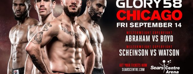 Aantal nieuwe partijen toegevoegd aan de GLORY 58 card in Chicago