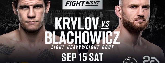 UFC Comeback voor Nikita Krylov tegen Jan Blachowicz tijdens UFC Moscow