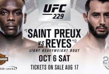 Ovince St.Preux vs. Dominick Reyes gepland voor UFC 229 in Las Vegas