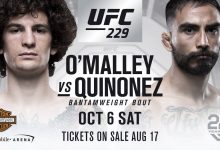 Jose Quinonez treft Sean O’Malley tijdens UFC 229 in Las Vegas