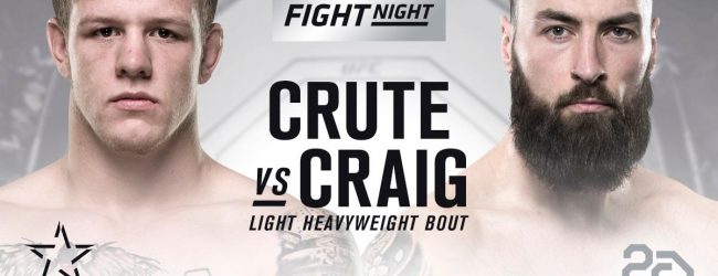 UFC debutant Jim Crute ontmoet Paul Craig tijdens UFC Adelaide