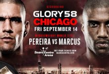 Alex Pereira vs. Simon Marcus 2 is het Main Event voor GLORY 58 in Chicago