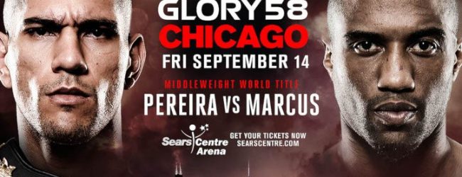 Alex Pereira vs. Simon Marcus 2 is het Main Event voor GLORY 58 in Chicago