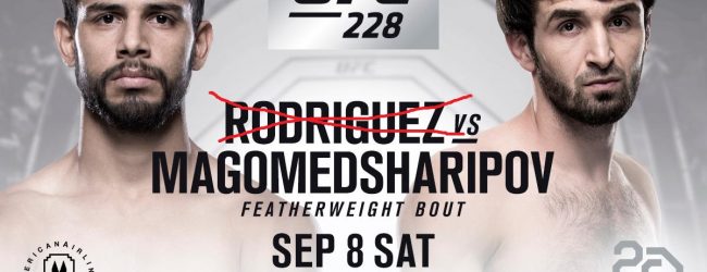 Yair Rodriguez geblesseerd, vecht NIET tegen Zabit Magomedsharipov tijdens UFC 228