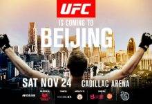 De UFC keert op 24 november terug naar China