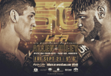Middleweight titel op het spel tussen Brendan Allen en Tim Hiley tijdens LFA 50