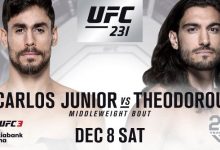 Antonio Carlos Junior vs. Elias Theodorou wederom gecanceld
