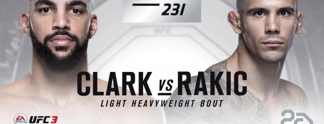 Devin Clark vs. Aleksandar Rakic toegevoegd aan UFC 231 in Toronto