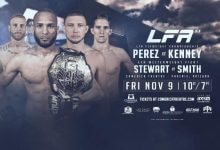 Maikel Perez verdedigt Flyweight titel tegen Casey Kenney tijdens LFA 53