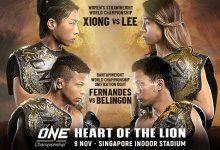 Line-up ONE Championship: Heart of the Lion krijgt vorm