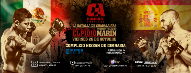 Uitslagen : Combate Americas 25 : La Batalla de Guadalajara