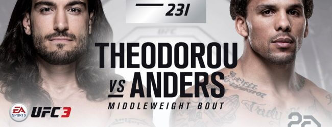 Eryk Anders krijgt gewenst gevecht tegen Elias Theodorou tijdens UFC 231 in Toronto